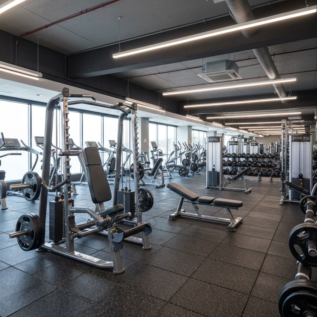 웨이트트레이닝 시설 전경